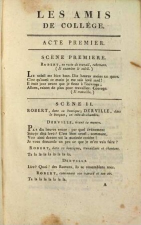 Les amis de collège ou l'homme oisif et l'artisan : comédie en trois actes, en vers