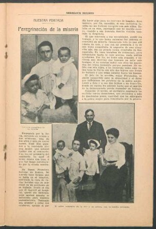 Nuestra portada - Peregrinación de la miseria