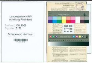 Entnazifizierung Hermann Schopmans , geb. 05.04.1908 (Maurer)