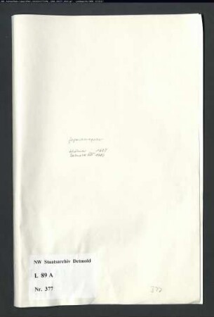 Gogerichtsregister Vogtei Schötmar (Bruchstücke)