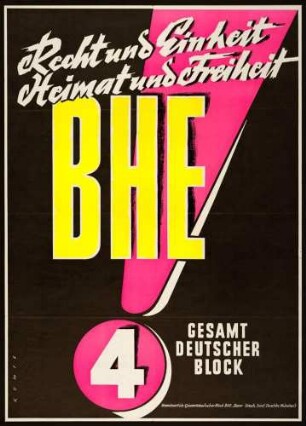 BHE, Landtagswahl 1960