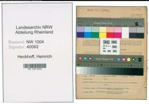 Entnazifizierung Heinrich Heckhoff , geb. 07.01.1908 (Bankkaufmann)