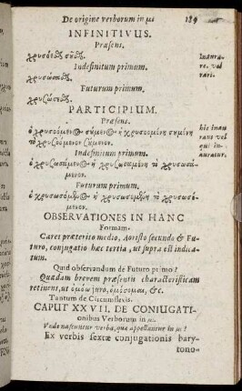 Caput XXVII. De Coniugationibus Verborum in [...]