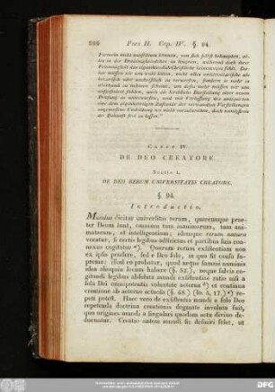 Caput IV. De Deo Creatore.