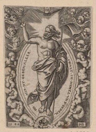 Christus auf der Weltkugel