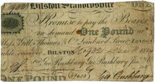 Geldschein, 1 Pfund, 3.12.1814