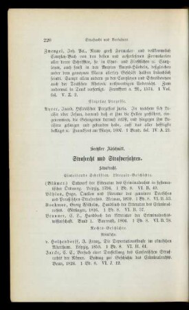 Sechster Abschnitt. Strafrecht und Strafverfahren.