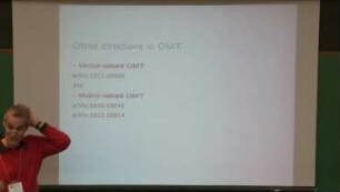 Interpolation of Gaussian mixture models, and other directions in OMT