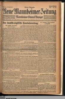 Neue Mannheimer Zeitung : NMZ : Mannheimer Neues Tageblatt, Abend-Ausgabe