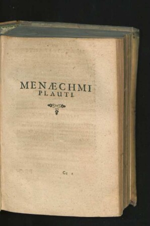 Menaechmi Plauti.