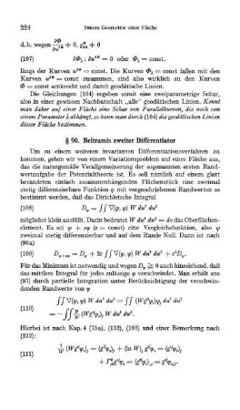 § 90. Beltramis zweiter Differentiator