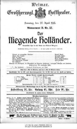 Der fliegende Holländer