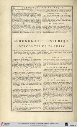 Chronologie historique des comtes de Pardiac