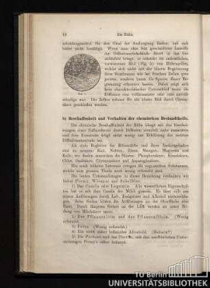 b) Beschaffenheit und Verhalten der chemischen Bestandtheile