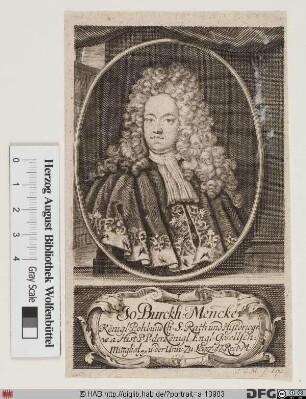 Bildnis Johann Burchard Mencke