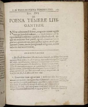 Tit. XVI. De Poena Temere Litigantium. - Tit. XVIII. De Publicis Judiciis.