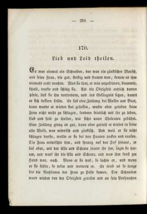 170. Lieb und Leid theilen.
