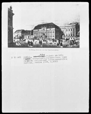 Ansicht des Alten Palais (Kronprinzen-Palais) in Berlin