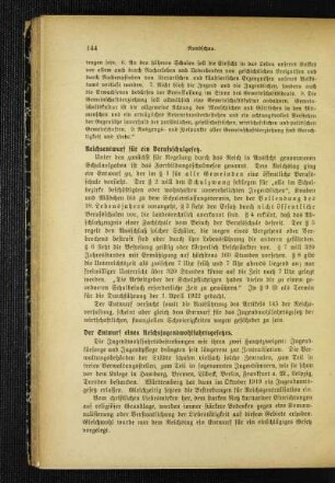 Reichsentwurf für ein Berufsschulgesetz