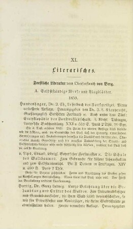 XI. Literarisches.