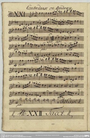 21. Anonymus, Contredanses, B-Dur