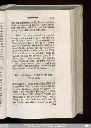 Ein bewährtes Mittel wider den Bienenstich