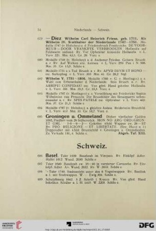 Schweiz (Nr. 686-706)