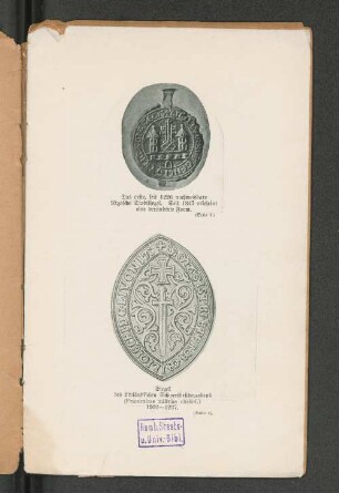 Siegel des Livländischen Schwertbrüderordens (Fraternitas militae christi.) 1202 - 1237.