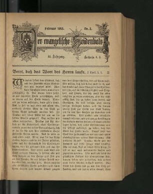 Nr. 2. Februar 1913.