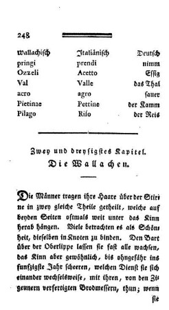 Zwey und dreysigstes Kapitel. - Die Wallachen.