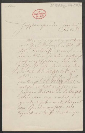 Brief an Friedrich Wilhelm Jähns : 22.04.1876