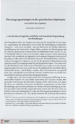 Überzeugungsstrategien in der griechischen Diplomatie