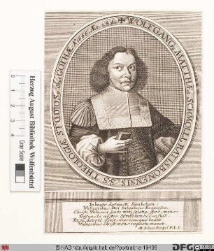 Bildnis Wolfgang Matthäus Schmoll