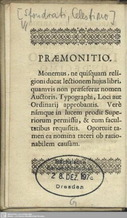 Praemonitio