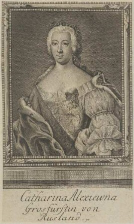 Bildnis von Catharina Alexiewna, Großfürstin von Rusland