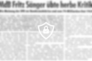 MdB [Name maskiert] übte herbe Kritik