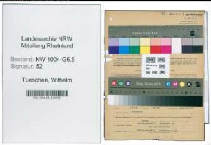 Entnazifizierung Wilhelm Tueschen , geb. 24.10.1914 (Kaufm.Angestellter)