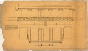 Billing, Hermann; Mannheim (Baden-Württemberg); Kunsthalle - Treppenhaus, Wand gegen den Eingang (Ansicht)