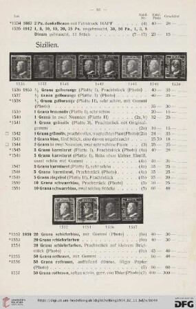 Sizilien (Nr. 1536-1557)