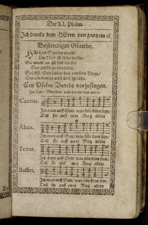 Der XI. Psalm. - Der XV. Psalm.