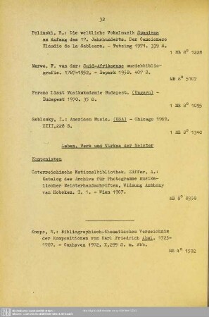 Leben, Werk und Wirken der Meister