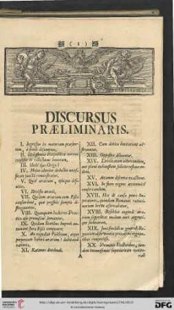 Discursus praeliminaris