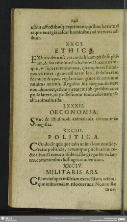 LXXXII. Oeconomica