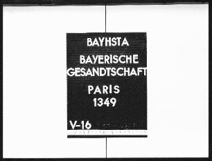 Die Übersendung der Geschäftsordnungen der französischen Kammern