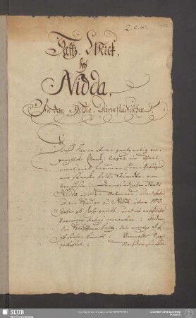 Saltz-Werck, bey Nidda, In dem Heßen-Darmstädtischen