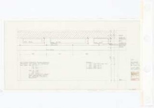 Zentralbibliothek der Landbauwissenschaft, Bonn Neubau: Schnitt, Abgehängte Decke, 1:10