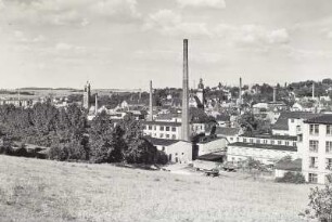 Werdau, Blick von Südwesten über die Stadt