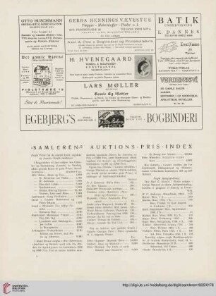 "Sammleren"s Auktiones-Pris-Index