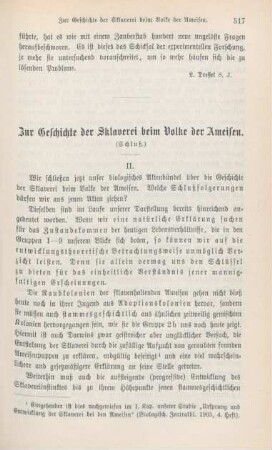 517-531 Zur Geschichte der Sklaverei beim Volke der Ameisen : Schluß