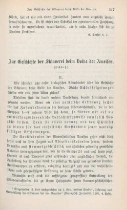 517-531 Zur Geschichte der Sklaverei beim Volke der Ameisen : Schluß